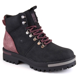Bottines à lacets noires pour femmes Big Star MM274318