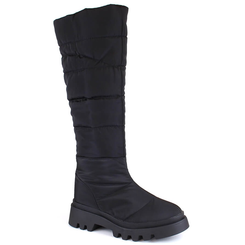 Bottes de neige hautes et isolées pour femme, noires Big Star MM274332 le noir Bottes de neige hautes et isolées pour femme, noires Big Star MM274332 le noir