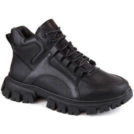 Bottes compensées isolées noires pour femmes par Sergio Leone BT750