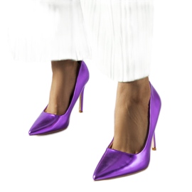 Inna Talons hauts Delis violets métallisés Inna Talons hauts Delis violets métallisés