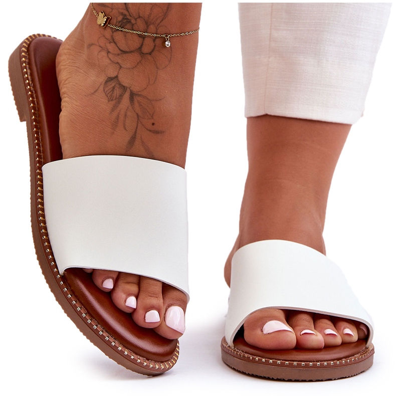Sandales Classiques Femme Blanc Aphrodite blanche