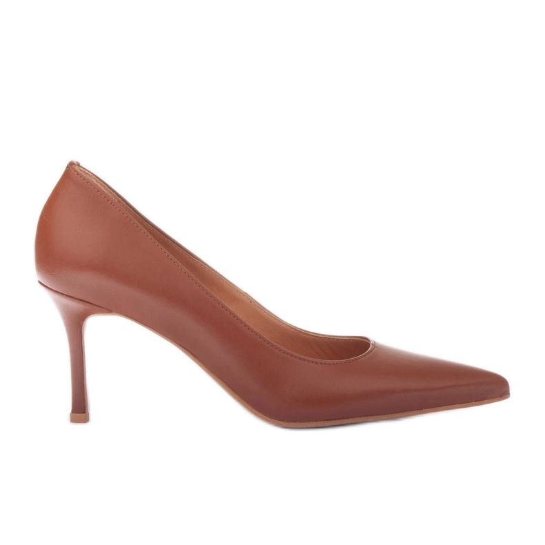Marco Shoes Escarpins en cuir nappa brun