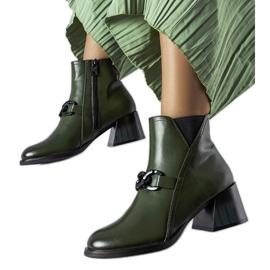 Bottines élégantes vertes de Vinceza