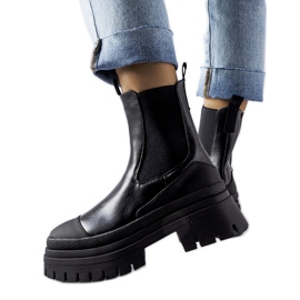 Bottines à enfiler Wexford massives noires le noir