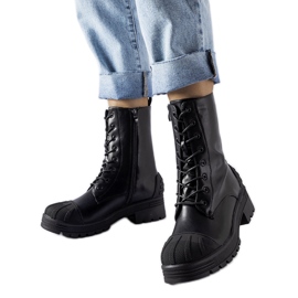 Chaussures de travail noires à semelle épaisse Manara le noir