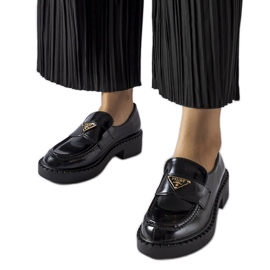 Mocassins Milne femme noirs