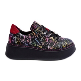 Chaussures de Sport en Cuir à Plateforme Maciejka 06191-39 Multicolore
