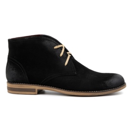 Kampol Bottes homme, daim isolé 102KAM, noir le noir