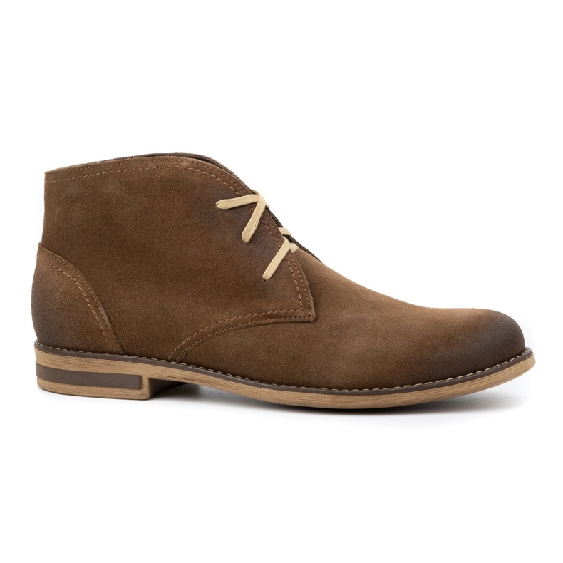 Kampol Bottes homme, daim isolé 102KAM, marron foncé brun