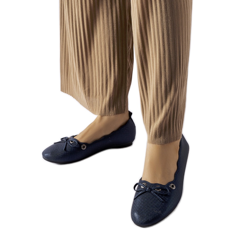 Ballerines Toft bleu marine