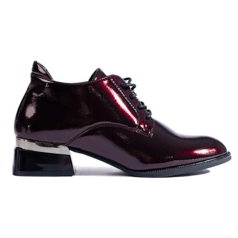 Chaussures vernies bordeaux pour femmes de Vinceza rouge