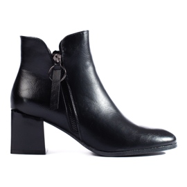 W. Potocki Bottines élégantes noires par Potocki le noir