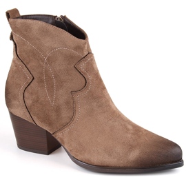 Santiags isolées femme marron Potocki SZ12186 brun