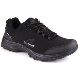 Chaussures de sport de trekking softshell American Club noires pour hommes