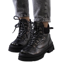 Bottines Prepo vernies noires