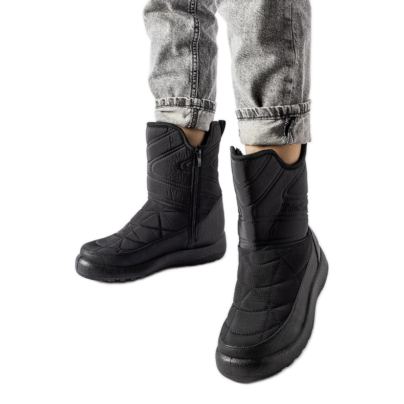 Bottes de neige noires pour femmes Debra le noir Bottes de neige noires pour femmes Debra le noir