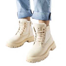 Bottes isolées beiges pour femmes de Foca