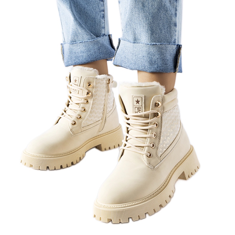 Bottes isolées beiges pour femmes de Foca