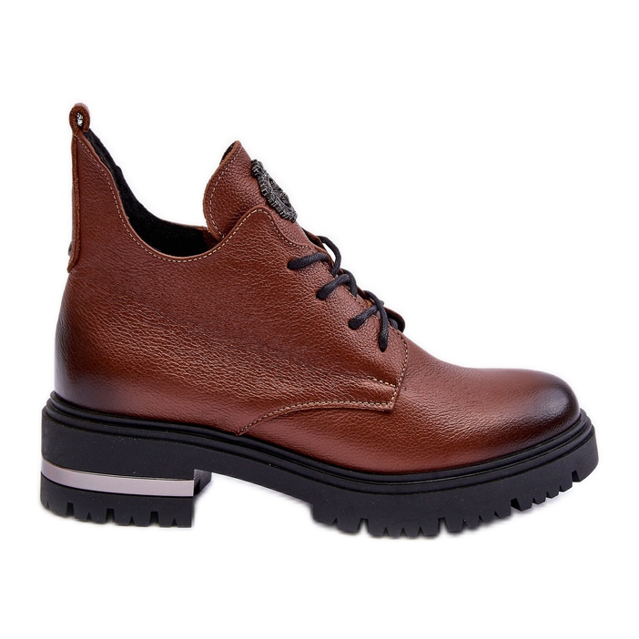 Bottines Plates En Cuir Femme Marron Lemar Charline brun Bottines Plates En Cuir Femme Marron Lemar Charline brun