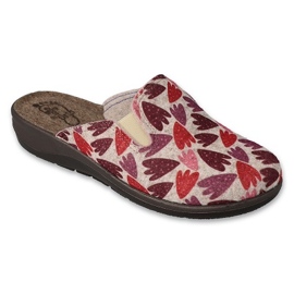 Dr.Rorto Befado Femme 136D003 beige avec des fleurs colorées Dr.Rorto Befado Femme 136D003 beige avec des fleurs colorées