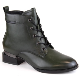 Bottes isolées à talons hauts pour femmes, vert Vinceza 58158