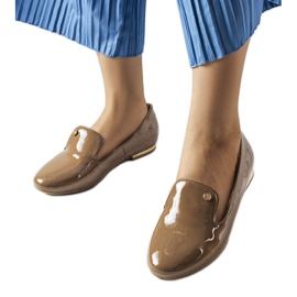 Chaussures vernies marron Lang brun