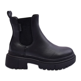 Bottes en cuir Bottines Chelsea isolées Big Star MM274619 Noir le noir