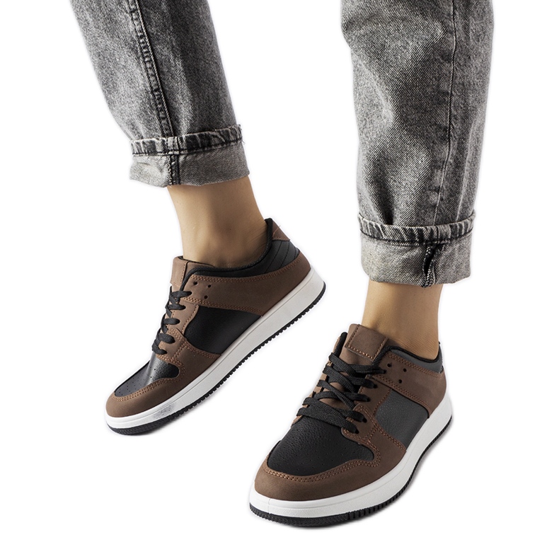 Inna Baskets Jacqueline marron et noires brun Inna Baskets Jacqueline marron et noires brun