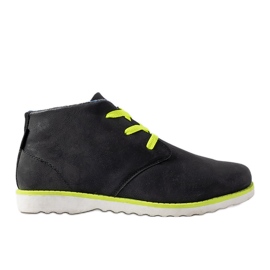 Chaussures homme Haytham noires et fluo