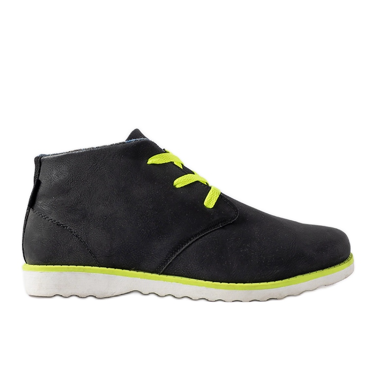 Chaussures homme Haytham noires et fluo le noir