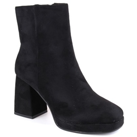 Bottines en daim Jezzi W JEZ411A, noir le noir
