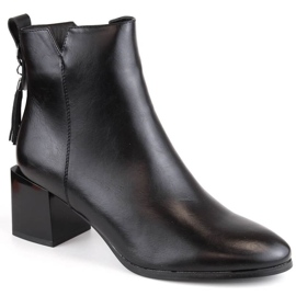 Bottines isolées à talons hauts Potocki W WOL183, noir le noir