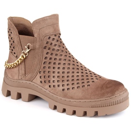 Bottines en daim Potocki W WOL179B, marron brun