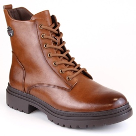 Potocki W WOL181B bottines à lacets et fermeture éclair, marron brun