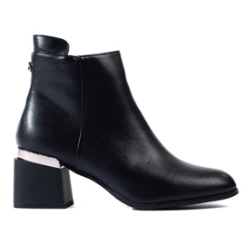 Bottines Shelovet classiques noires pour femmes