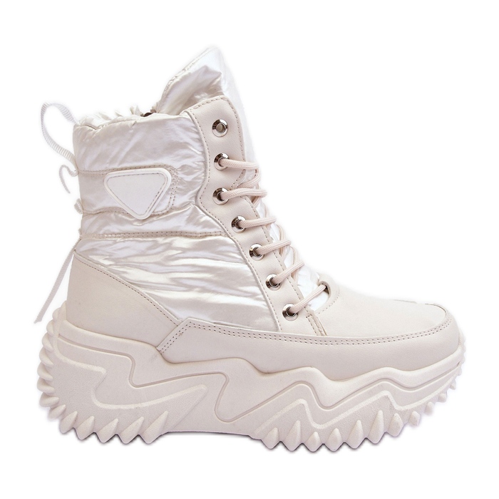 Bottes isolées sur plateforme massive, beige clair Lanleh Bottes isolées sur plateforme massive, beige clair Lanleh