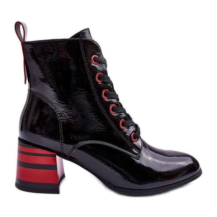 Bottes à talons hauts vernies S.Barski MR870-49 Noir le noir Bottes à talons hauts vernies S.Barski MR870-49 Noir le noir