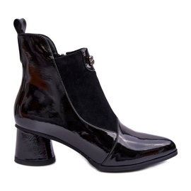 Bottes à Talons Hauts en Cuir S.Barski MR870-96 Noir le noir