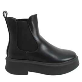 Bottines Chelsea sur semelle épaisse Laos Black noir