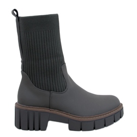 Bottines Chelsea hautes Ruddins Kaki avec tige flexible vert Bottines Chelsea hautes Ruddins Kaki avec tige flexible vert