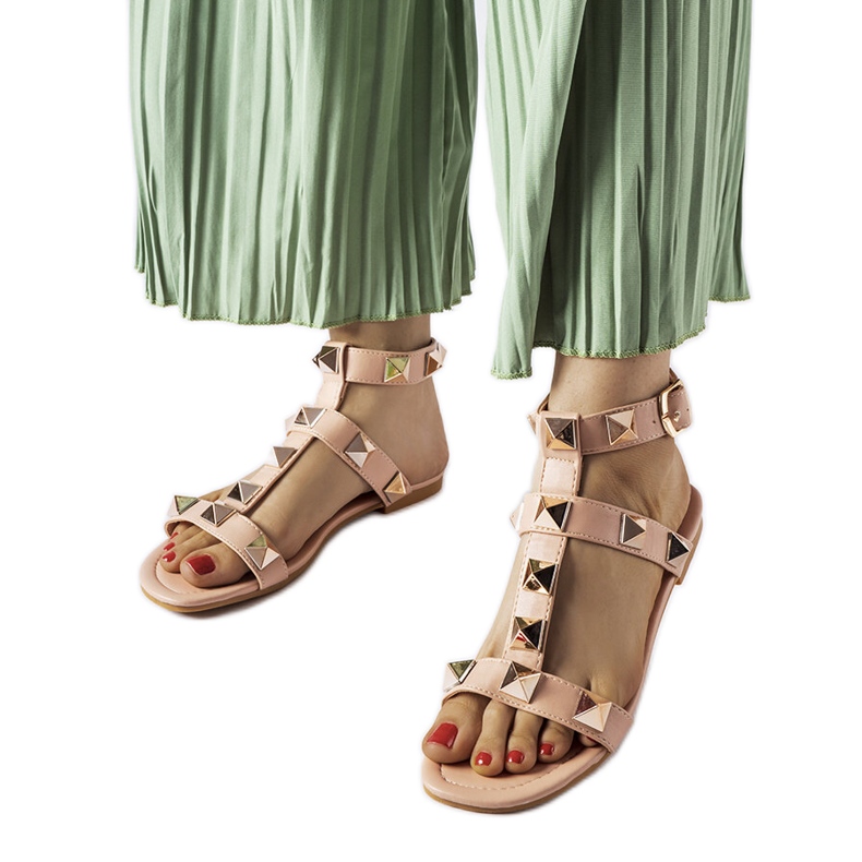 Inna Sandales roses avec clous Ignazio Inna Sandales roses avec clous Ignazio