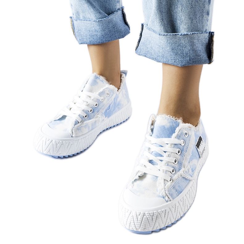 Inna Baskets roses avec écorchures de Safiy