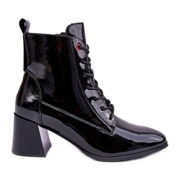Vinceza Bottines à talons hauts Basciano noires vernies le noir Vinceza Bottines à talons hauts Basciano noires vernies le noir