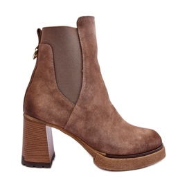 Bottines en Daim Marron Lemar Liresa brun