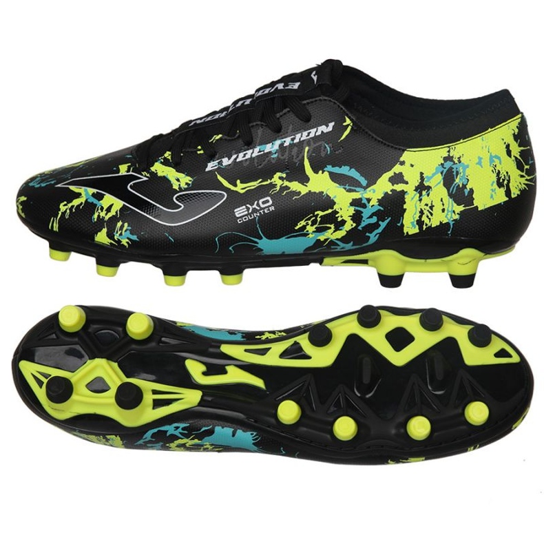 Joma Evolution 2301 Fg M EVOW2301FG chaussures de football le noir Joma Evolution 2301 Fg M EVOW2301FG chaussures de football le noir