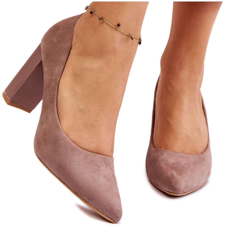 Seastar Escarpins en daim avec talons hauts beiges à la mode