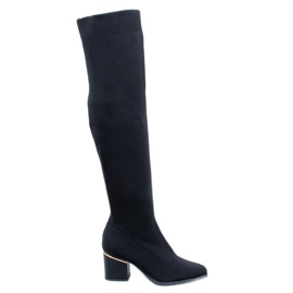 Mousquetaires à talons bas Mckenzie Black le noir