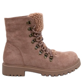 Leggs Bottines à lacets beiges Leggs Bottines à lacets beiges