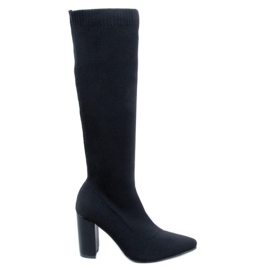 Elisha Bottines à talons élastiques noires