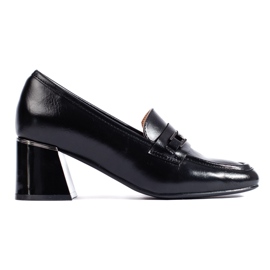 Chaussures noires élégantes pour femmes par Shelovet le noir